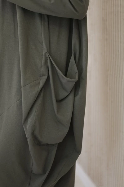 OVERSIZE ZSEBES PAMUT TUNIKA -KEKI